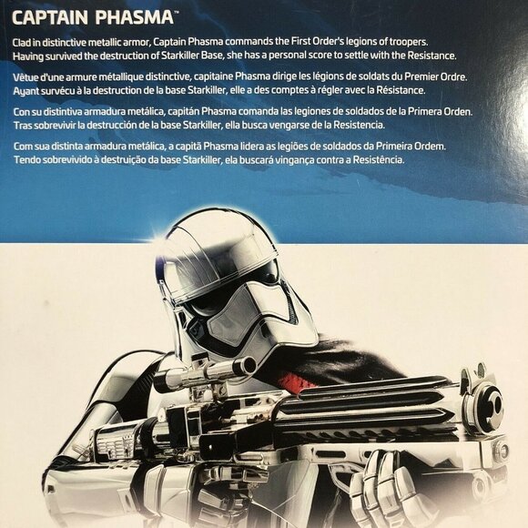 Star Wars Stormtrooper Captain Phasma 12” Action Figure Blaster Toy Gift Box New - Picture 7 of 9